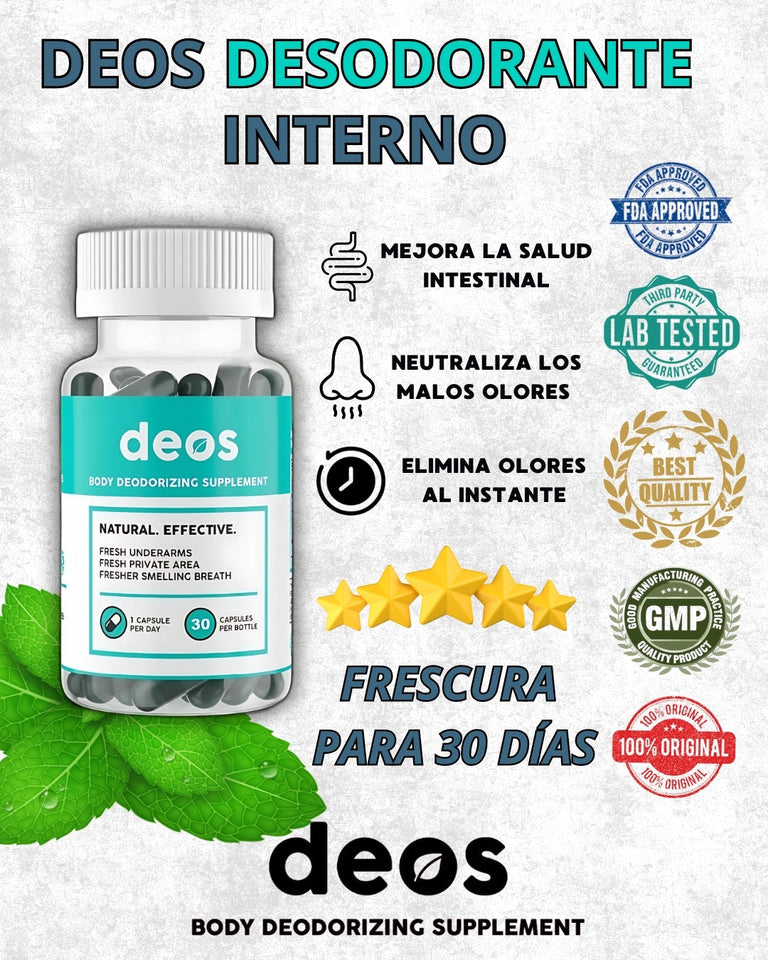 DEOS - DESODORANTE INTERNO DE 30 CAPSULAS