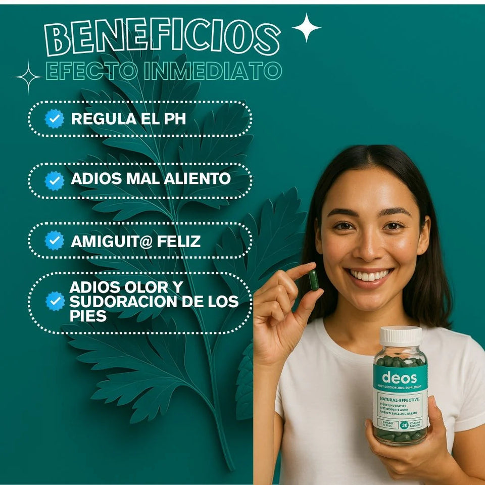 DEOS - DESODORANTE INTERNO DE 30 CAPSULAS